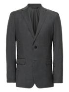 Banana Republic Slim Italian Wool Plaid Suit Jacket