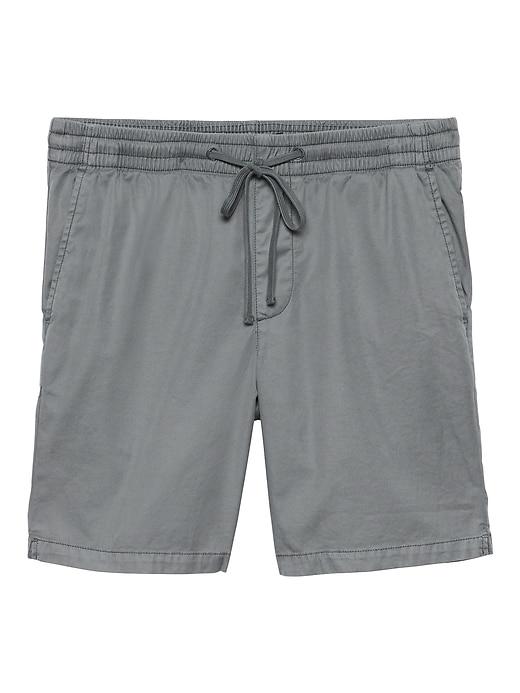 Banana Republic Mens 8 Garment Dye Drawstring Short Storm Gray Size S