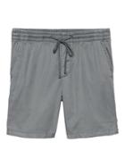 Banana Republic Mens 8 Garment Dye Drawstring Short Storm Gray Size S