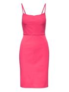 Banana Republic Womens Petite Strappy Bi-stretch Sheath Dress Pink Size 14
