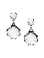 Banana Republic Womens Soft Geo Petal Drop Earring Clear Size One Size