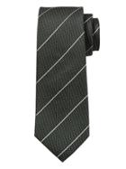 Banana Republic Mens Refined Stripe Dot Nanotex Tie Forest Pine Size One Size