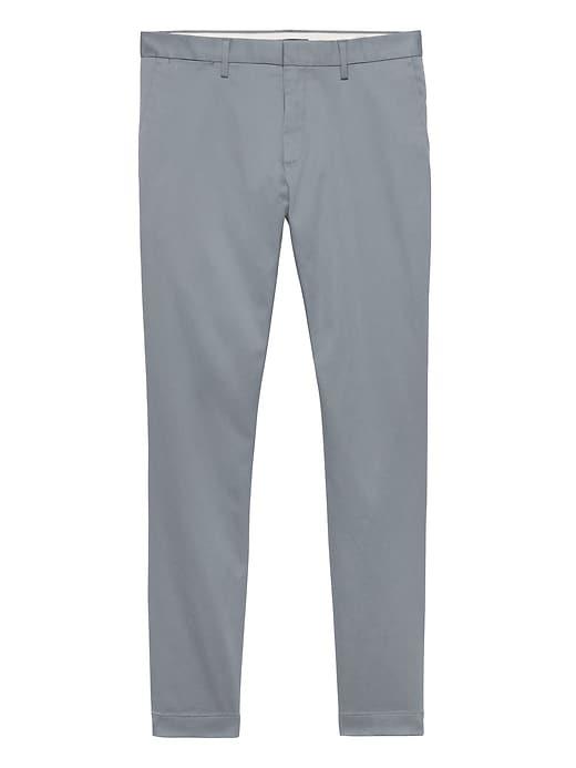 Banana Republic Mens Fulton Skinny Rapid Movement Chino Pant Blue Ice Size 32w