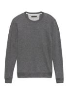 Banana Republic Mens Brushed Waffle-knit Crew-neck T-shirt Dark Charcoal Gray Size S