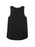 Banana Republic Womens Life In Motion Washable Stretch Silk Racerback Tank Black Size L