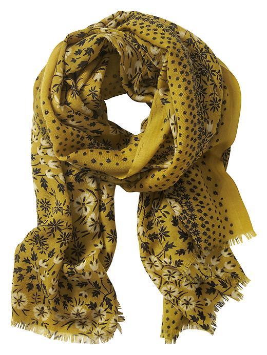 Banana Republic Lilian Wool Scarf Size One Size - Spiced Citron Global