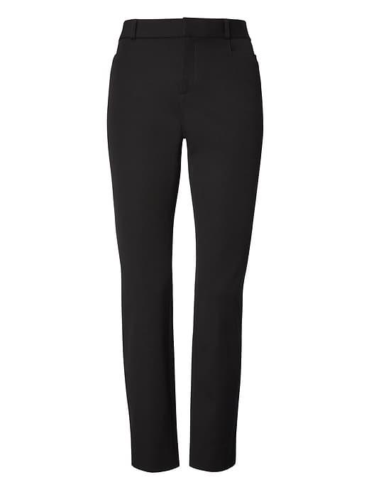 Banana Republic Womens Sloan Skinny-fit Solid Pant Black Size 4