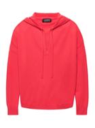 Banana Republic Womens Todd & Duncan Cashmere Round Sweater Hoodie Tamale Red Size Xl