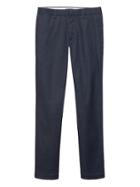Banana Republic Mens Aiden Slim Heathered Rapid Movement Chino Pant French Navy Blue Size 26w
