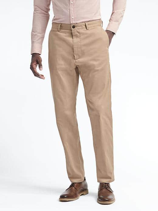 Banana Republic Mens Heritage Trooper Pant With Coolmax Technology - Khaki