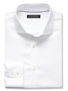 Banana Republic Tailored Slim Fit Non Iron Solid Shirt Size L Tall - White