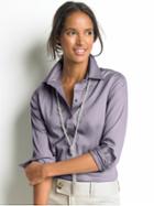 Banana Republic Fitted Non-iron Shirt - Washed Purple