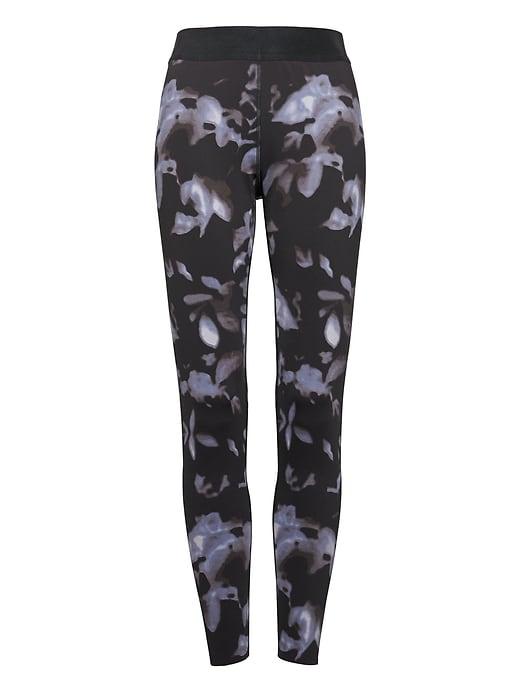 Banana Republic Womens Life In Motion Reversible Neoprene Floral Legging Floral Size L