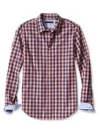 Banana Republic Mens Grant Fit Space Dye Custom 078 Wash Shirt Size M - Coral Dream