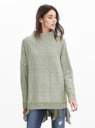 Banana Republic Womens Heritage Textured Mock Pullover Size S - Cocoon