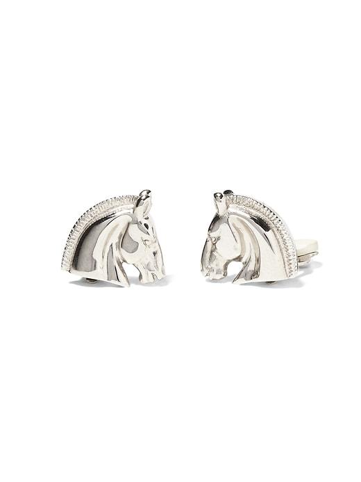 Banana Republic Womens Luxe Finds   Herms Horsehead Clip-on Earring Silver Star Size One Size