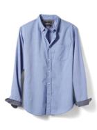 Banana Republic Mens Grant Fit Custom Wash Shirt - Blue Voyage