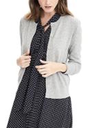 Banana Republic Womens Italian Cashmere Blend Crew Cardigan Size Xs - Light Gray Heather