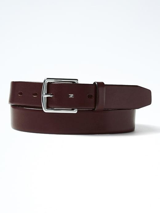 Banana Republic Mens Italian Leather Belt Burgundy Size 32