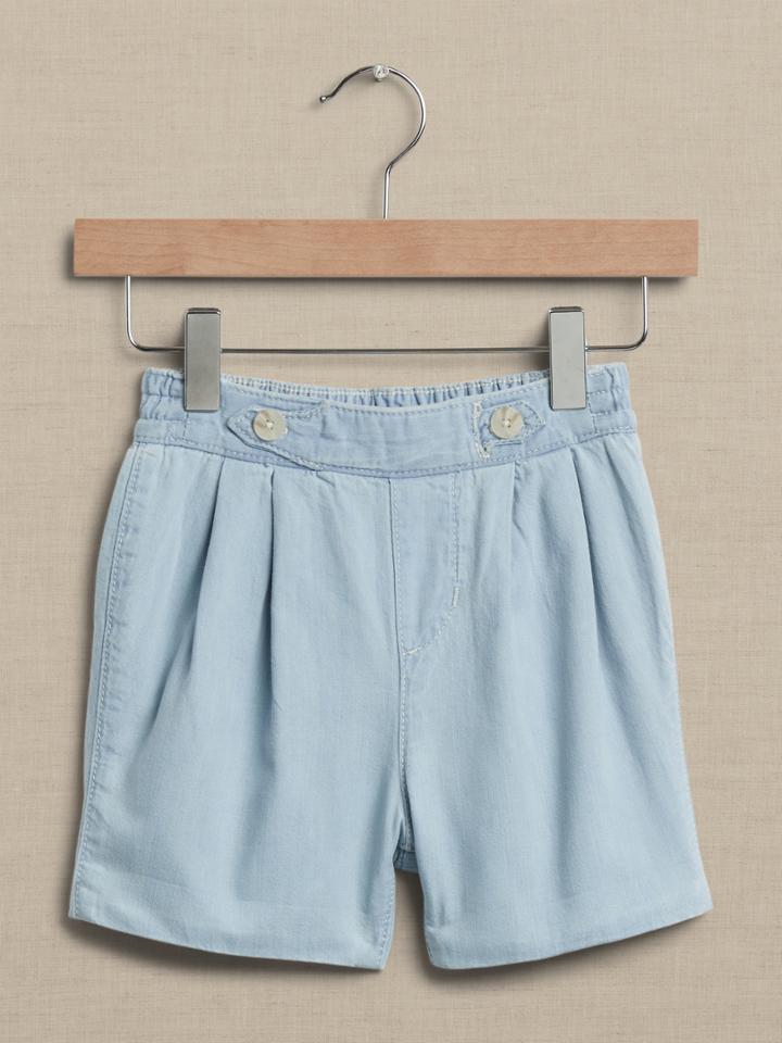 Chambray Explorer Short For Baby + Toddler