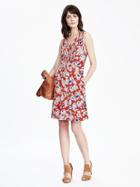 Banana Republic Womens Pleated Pocket Dress Size 8 - Orange