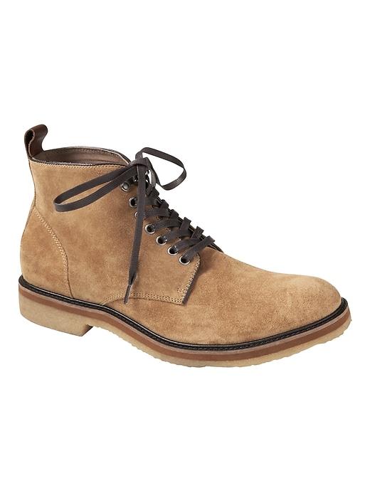 Banana Republic Mens Paxton Suede Crepe-sole Work Boot Hazelnut Size 8