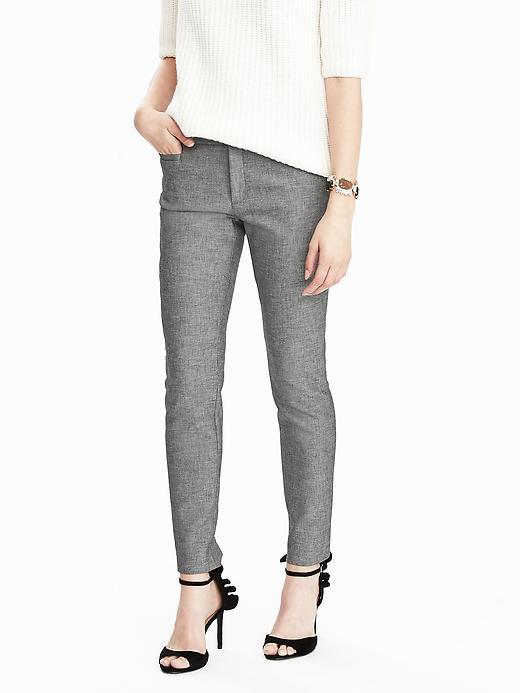 Banana Republic Sloan Fit Charcoal Slim Ankle Pant Size 00 Petite - Charcoal