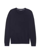 Banana Republic Mens Extra-fine Italian Merino Wool Crew-neck Sweater Blue Murano Size Xl