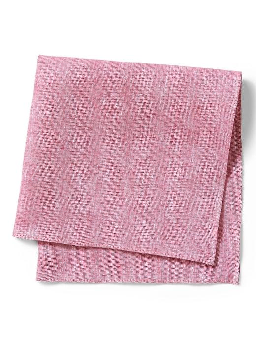 Banana Republic Mens Linen Pocket Square Dusty Pink Size One Size
