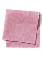 Banana Republic Mens Linen Pocket Square Dusty Pink Size One Size