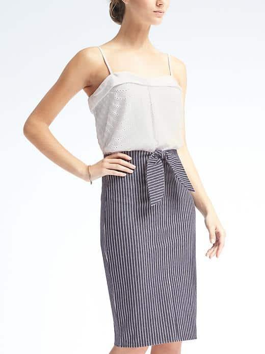 Banana Republic Womens Eyelet Swing Cami - White