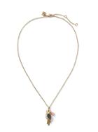 Banana Republic Womens Jeweled Toucan Pendant Necklace Gold Size One Size