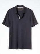 Banana Republic Luxe Touch Polo - Dark Navy