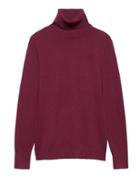 Banana Republic Womens Feather-touch Turtleneck Sweater Burgundy Red Size Xxs