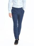 Banana Republic Mens Heritage Pleated Linen Pant Size 32w 36l Tall - Navy