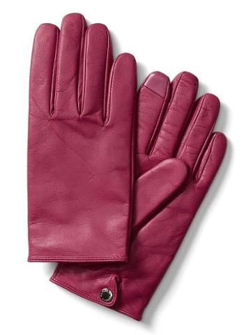Banana Republic Seamed Leather Glove - Pink