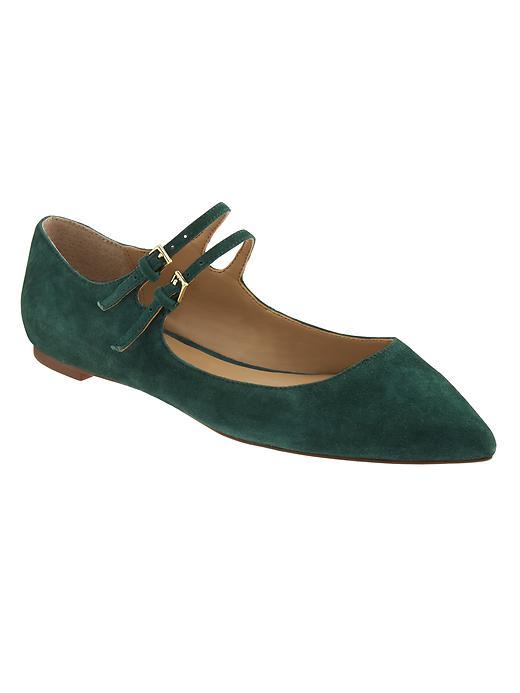 Banana Republic Adana Flat Size 10 - Loch Green
