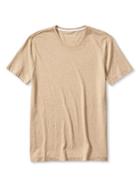 Banana Republic Mens Soft Wash Tee Size L Tall - Oatmeal Heather