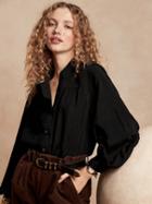 Balloon-sleeve Top