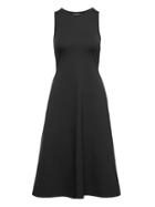 Banana Republic Womens Ponte Fit-and-flare Dress Black Size Xs