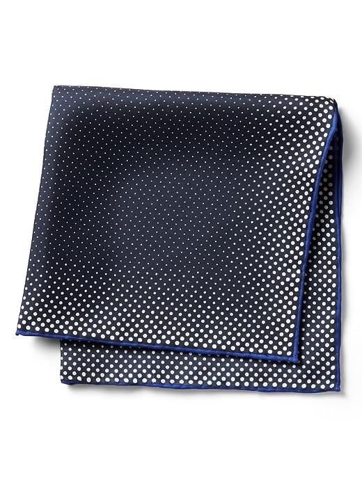 Banana Republic Mens Gradient Dot Silk Pocket Square Navy Size One Size