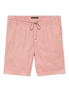 Banana Republic Mens 8 Garment Dye Drawstring Short Dusty Pink Size S