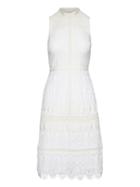 Banana Republic Womens Paneled Lace Dress White Size 6