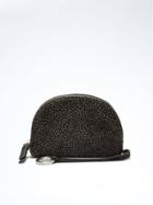 Banana Republic Rechargeable Mini Half Moon Haircalf Pouch - Black Print