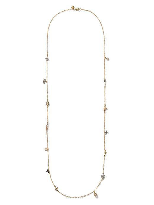 Banana Republic Womens Charms Layer Necklace Size One Size - Gold