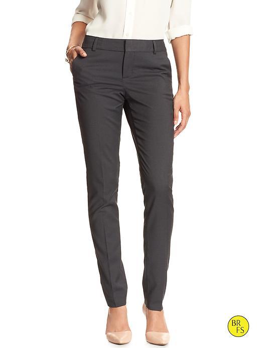Banana Republic Factory Martin Fit Straight Trouser Size 10 Petite - Dark Gray