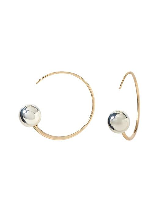 Banana Republic Ball & Hoop Earrings