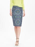 Banana Republic Womens Mosaic Pencil Skirt Size 0 Petite - Lively Chartreuse