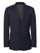 Banana Republic Mens Slim Solid Italian Wool Suit Jacket Navy Size 38