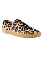 Banana Republic Womens Lace Up Sneaker - Leopard Print